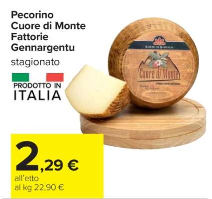 Pecorino Cuore di Monte Fattorie Gennargentu