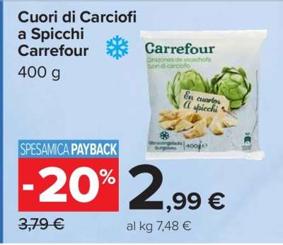Cuori di Carciofi a Spicchi Carrefour