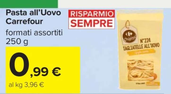 Pasta all’Uovo Carrefour