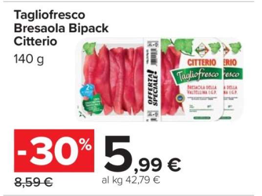 Tagliofresco Bresaola Bipack Citterio