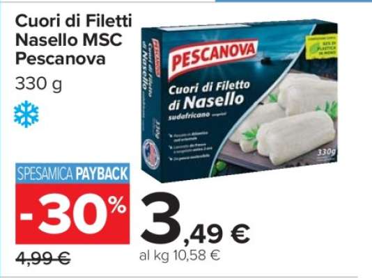 Cuori di Filetti Nasello MSC Pescanova