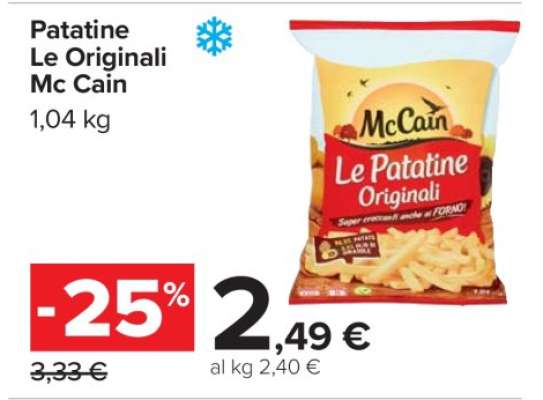 Patatine Le Originali Mc Cain