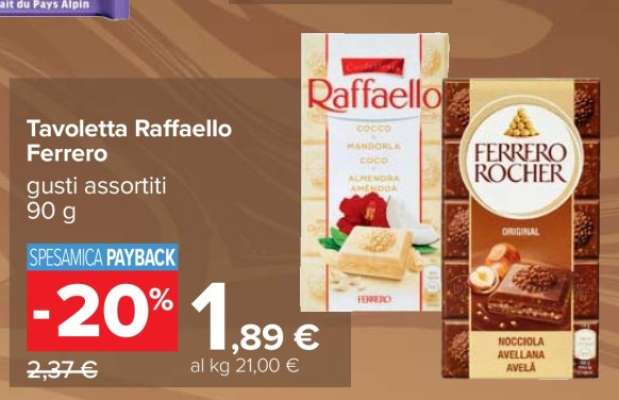 Tavoletta Raffaello Ferrero