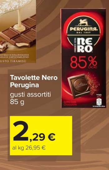 Tavolette Nero Perugina