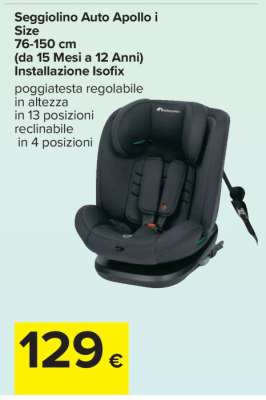 Seggiolino Auto Apollo i Size