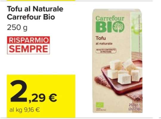 Tofu al Naturale Carrefour Bio