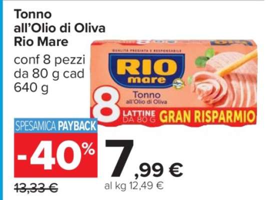 Tonno all’Olio di Oliva Rio Mare