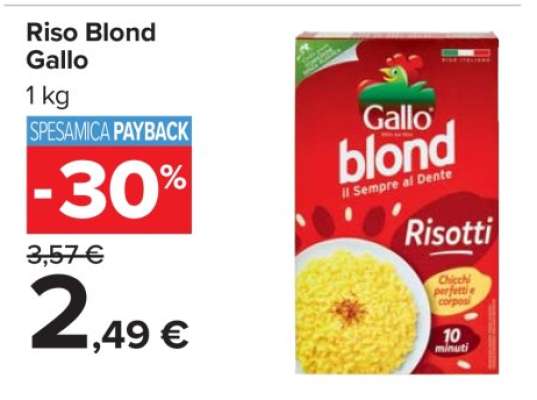 Riso Blond Gallo