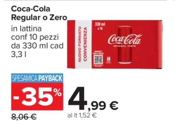Coca Cola Regular o Zero