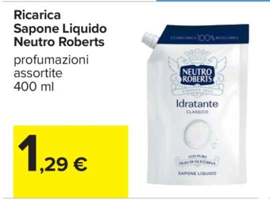 Ricarica sapone liquido NEUTRO ROBERTS