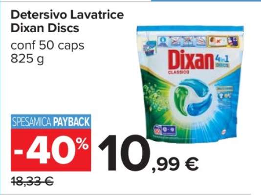 DETERSIVO LAVATRICE DIXAN DISCS