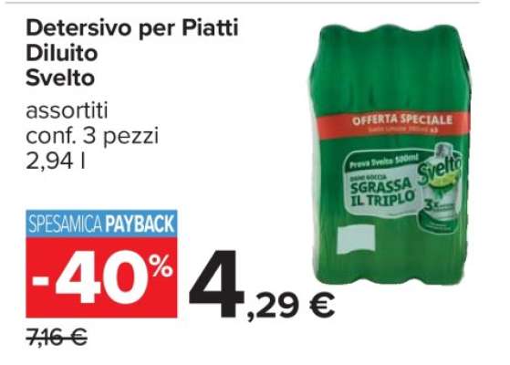 Detersivo per Piatti Diluito Svelto