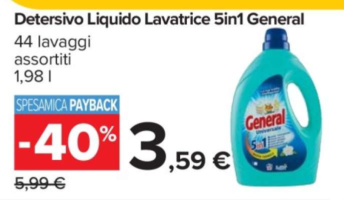 Detersivo Liquido Lavatrice 5in1 General