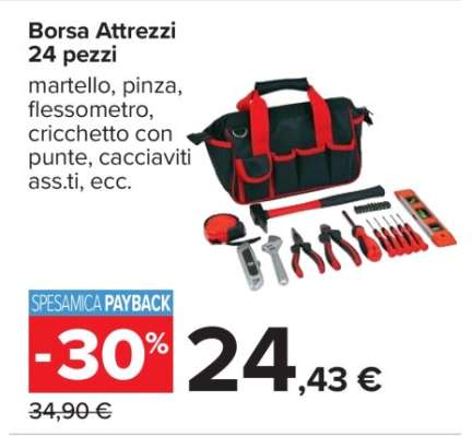 Borsa Attrezzi 24 pezzi