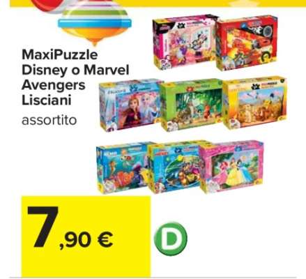 MaxiPuzzle Disney o Marvel Avengers Lisciani