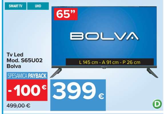 Tv Led Mod. S65U02 Bolva