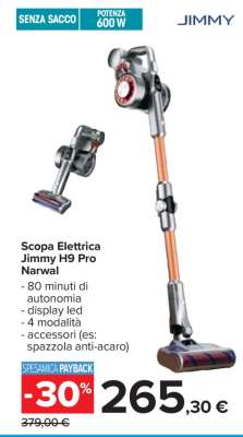 Scopa Elettrica Jimmy H9 Pro Narwal