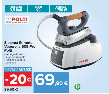 Sistema Stirante Vaporella 505 Pro Polti