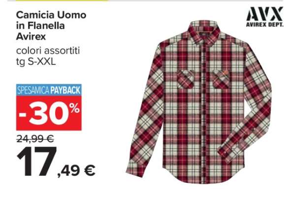 Camicia Uomo in Flanella Avirex