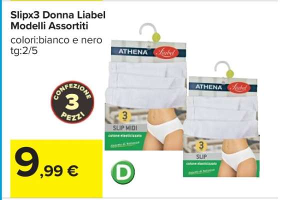 Slip x3 Donna Liabel Modelli Assortiti