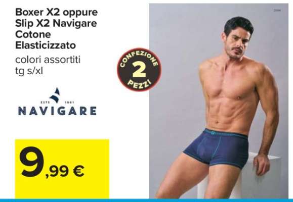 Boxer X2 oppure Slip X2 Navigare