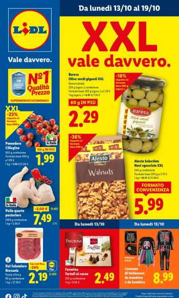 Volantino Lidl - 13/10/2025 - 19/10/2025.