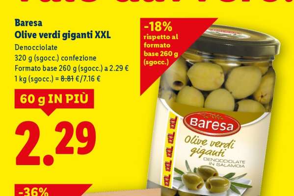 Baresa Olive verdi giganti XXL