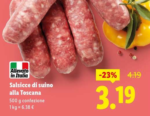 Salsicce di suino alla Toscana