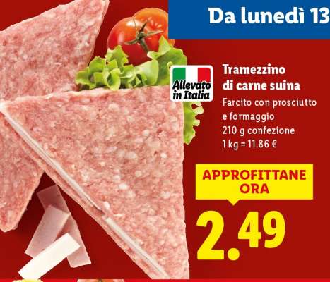 Tramezzino di carne suina