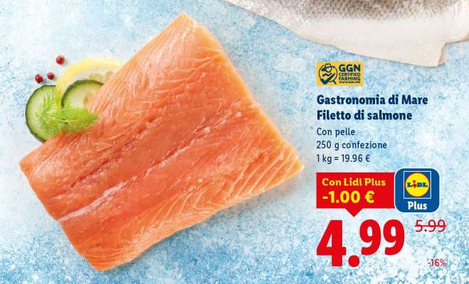 Gastronomia di Mare Filetto di salmone