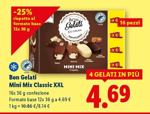 Bon Gelati Mini Mix Classic XXL