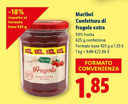 Maribel Confettura di fragole extra