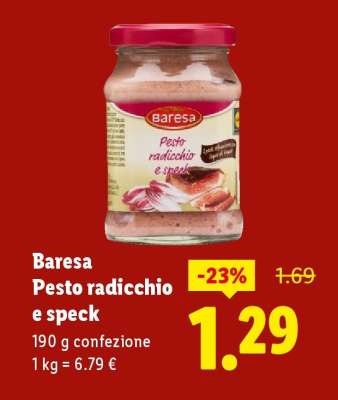 Baresa Pesto radicchio e speck