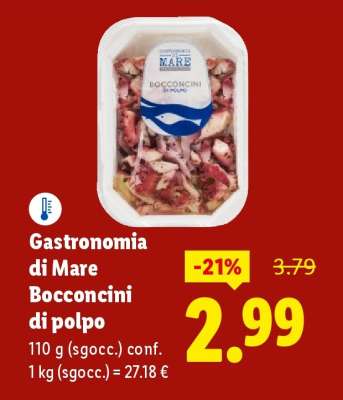 Gastronomia di Mare Bocconcini di polpo