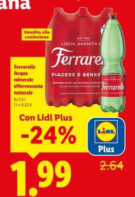 Ferrarelle Acqua minerale effervescente naturale