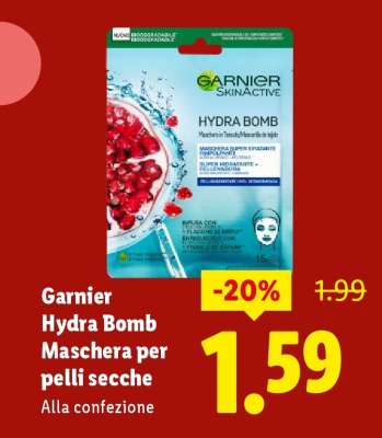 Garnier Hydra Bomb Maschera per pelli secche