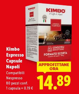 Kimbo Espresso Capsule Napoli