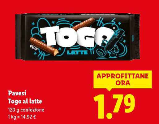 Pavesi Togo al latte