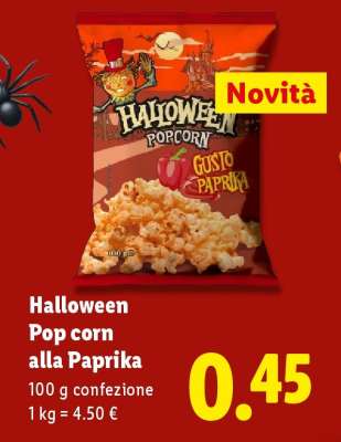 Halloween Pop corn alla Paprika