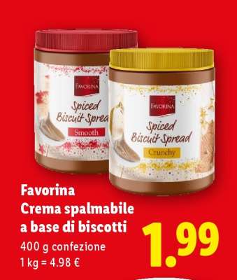 Favorina Crema spalmabile a base di biscotti