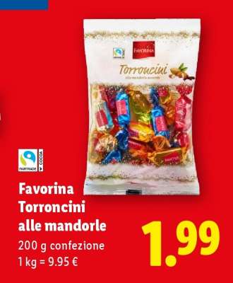 Favorina Torroncini alle mandorle