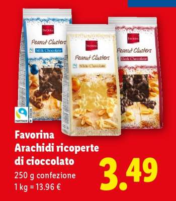 Favorina Arachidi ricoperte di cioccolato