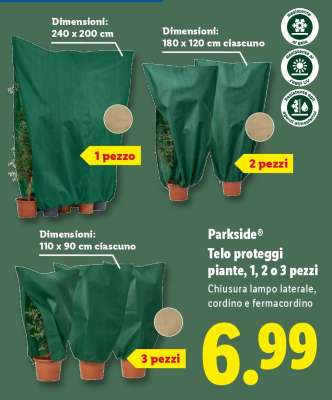 Parkside® Telo proteggi piante, 1, 2 o 3 pezzi