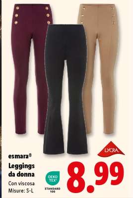 esmará® Leggings da donna