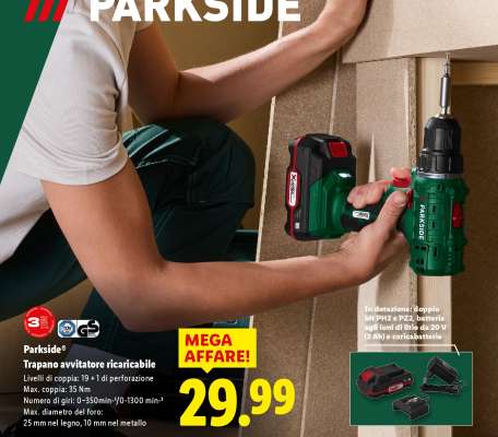 PARKSIDE Trapano avvitatore ricaricabile