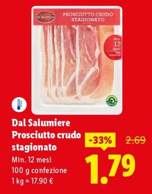 Dal Salumiere Prosciutto crudo stagionato