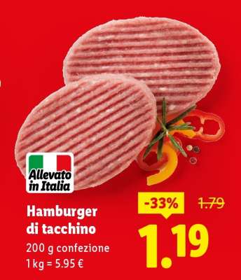 Hamburger Di Tacchino
