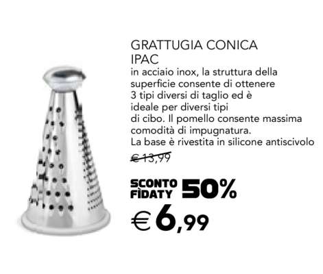GRATTUGIA CONICA IPAC