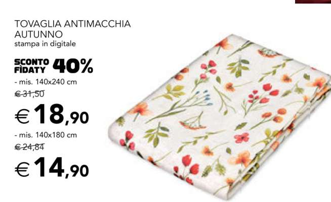 TOVAGLIA ANTIMACCHIA AUTUNNO