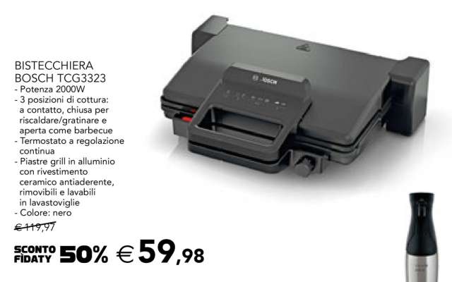 BISTECCHIERA BOSCH TCG3323